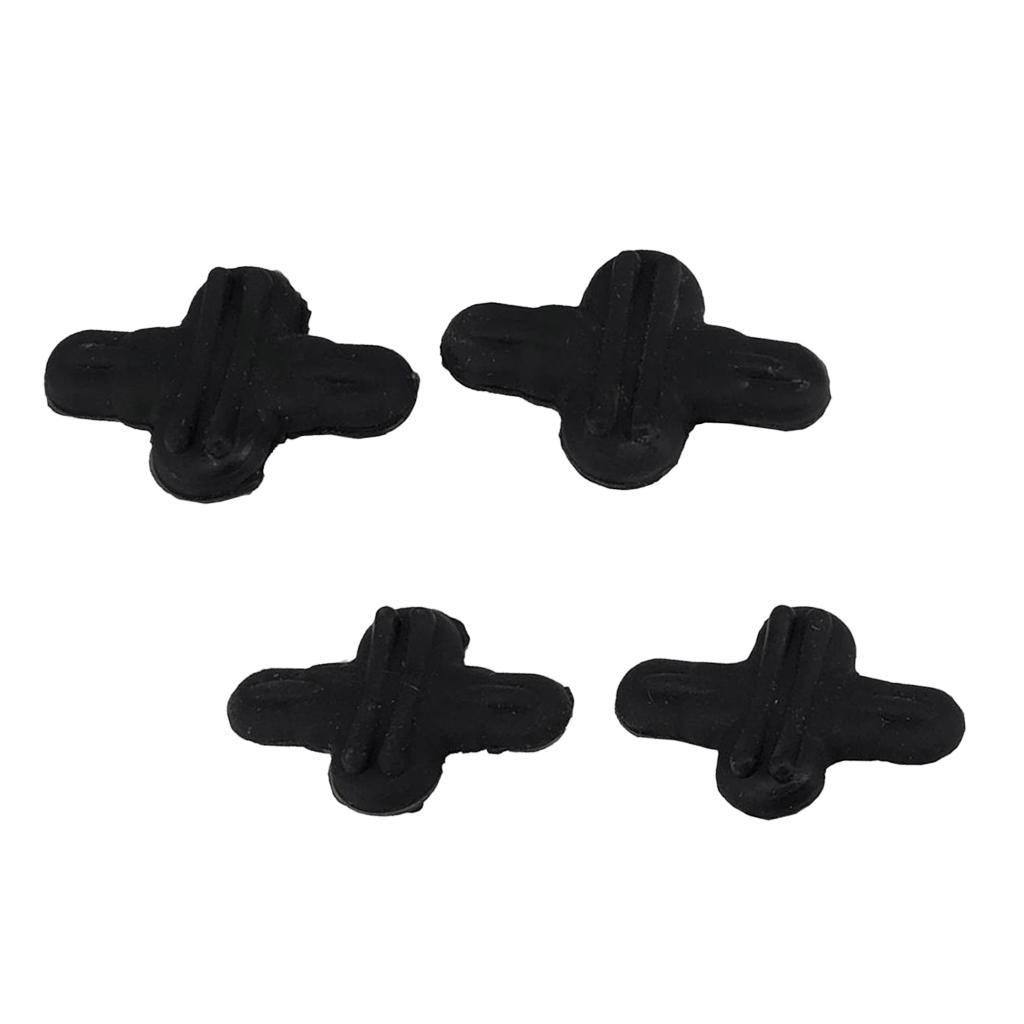 4ps Bow String Leech Silencer Rubber Shock Absorber Reduce Noise Vibration Damper
