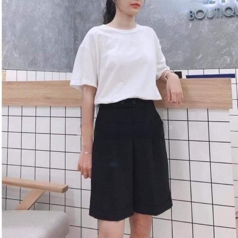 Quần bigsize lửng ống rộng nữ vải tuyết mưa