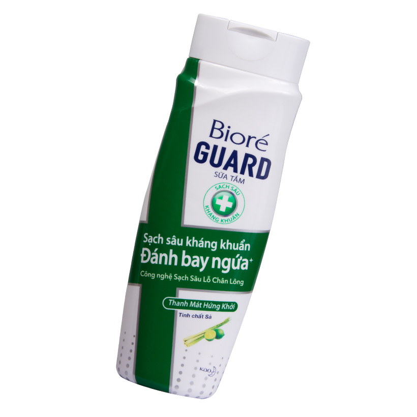 Bộ 3 Sữa Tắm Sạch Sâu Kháng Khuẩn Thanh Mát Hứng Khởi Biore Guard 220g Tặng 1 Băng vệ sinh siêu mỏng Laurier 7 Miếng