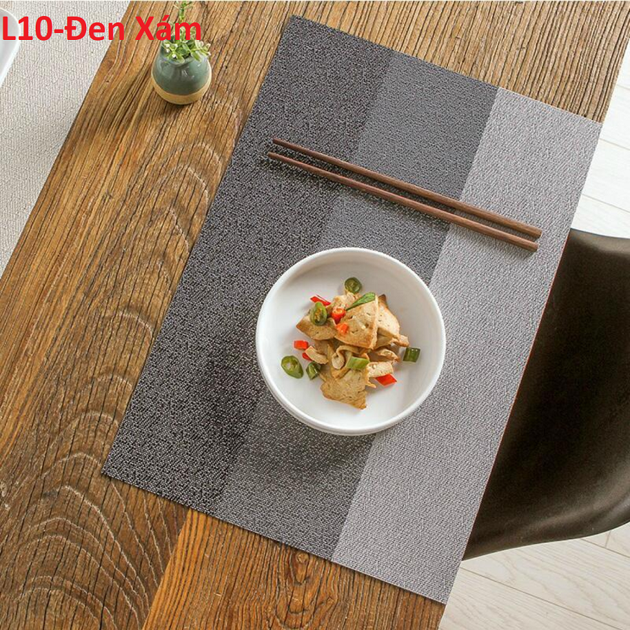 Combo 4 tấm lót bàn ăn phong cách Nhật Bản cao cấp L10
