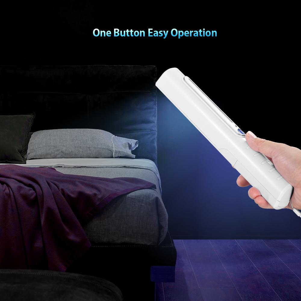 Đèn UV cầm tay có dây buộc, nhẹ và di động, thích hợp sử dụng tại nhà, cơ quan hoặc du lịch