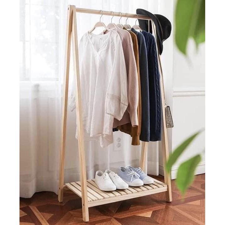 Kệ GỖ treo quần áo CHỮ A có ảnh thật
