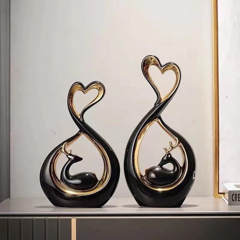 TƯỢNG SỨ DECO TRANG TRÍ ĐẸP SANG HOT
