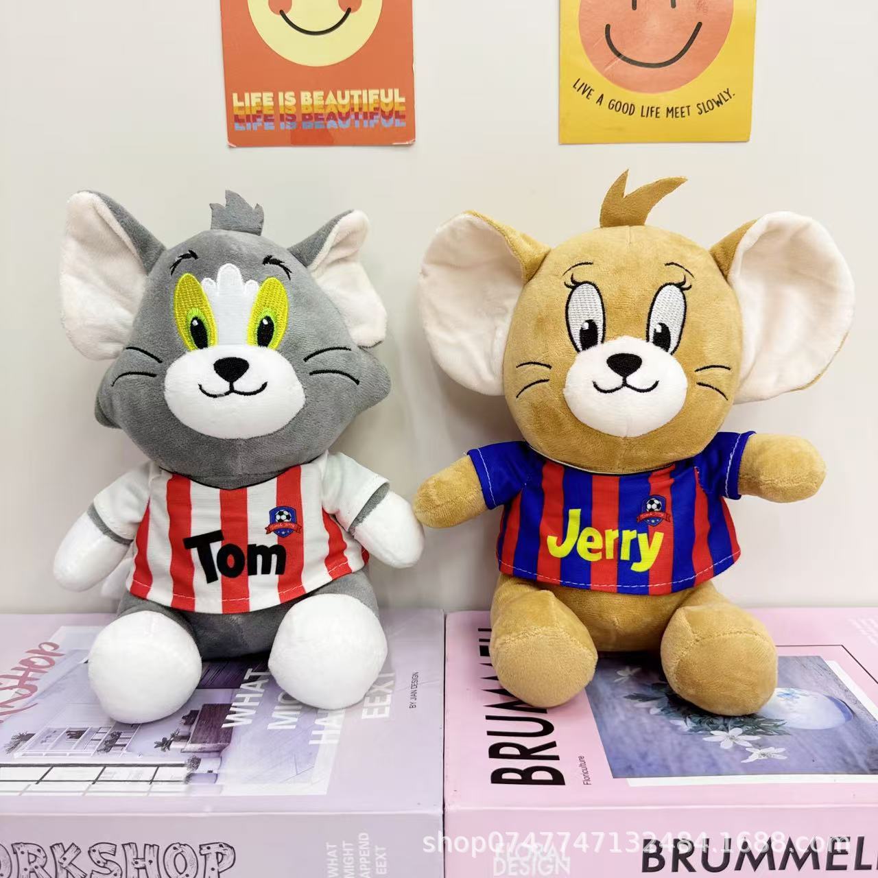 Gấu bông hoạt hình Tom &amp; Jerry cute đáng yêu (25cm) hàng cao cấp xịn mịn đẹp, an toàn cho người sử dụng
