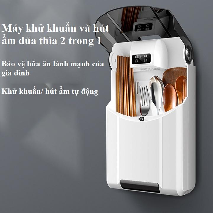 Hộp đũa thìa sấy và khử khuẩn tia UV tránh mốc ngày nồm ẩm 467