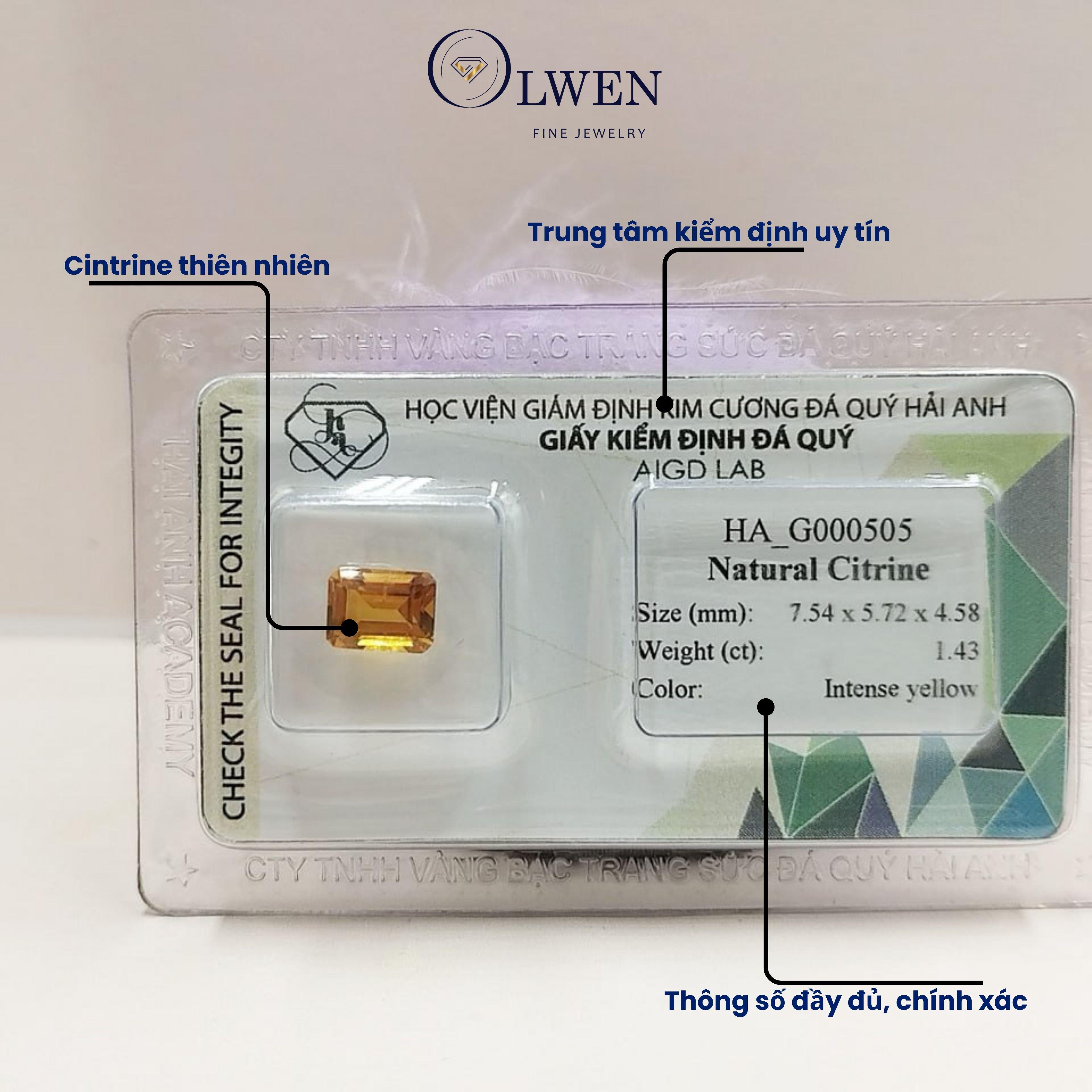 Viên đá thạch anh vàng thiên nhiên HA_G000505