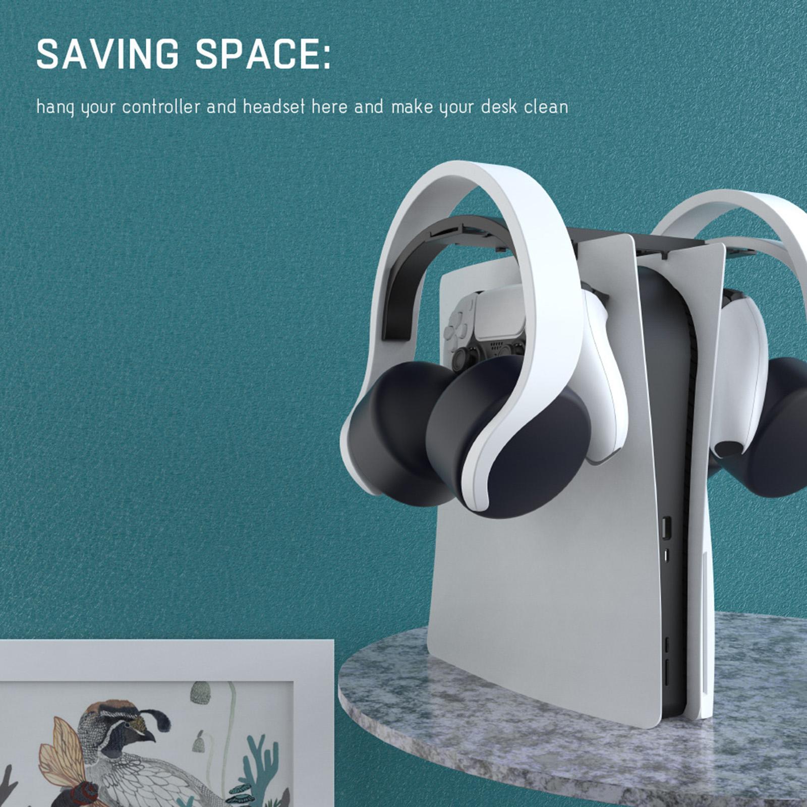 Universal Headphone Storage Bracket for Hanging Rods for PS5 Console And VR Processor
