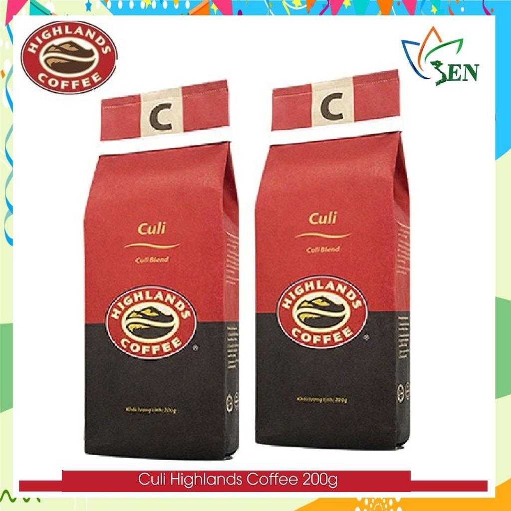 Combo 3 gói Cà phê Rang xay Culi Highlands coffee 200g