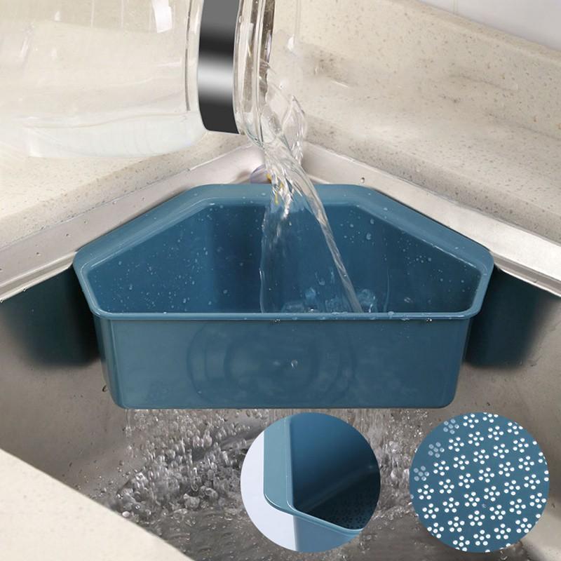 Khay Nhựa Tam Giác Đa Năng Lọc Rác Bồn Rửa Chén – Rổ Nhựa Đựng Giẻ Rửa Chén – Xà Phòng – Thực Phẩm Sơ Chế