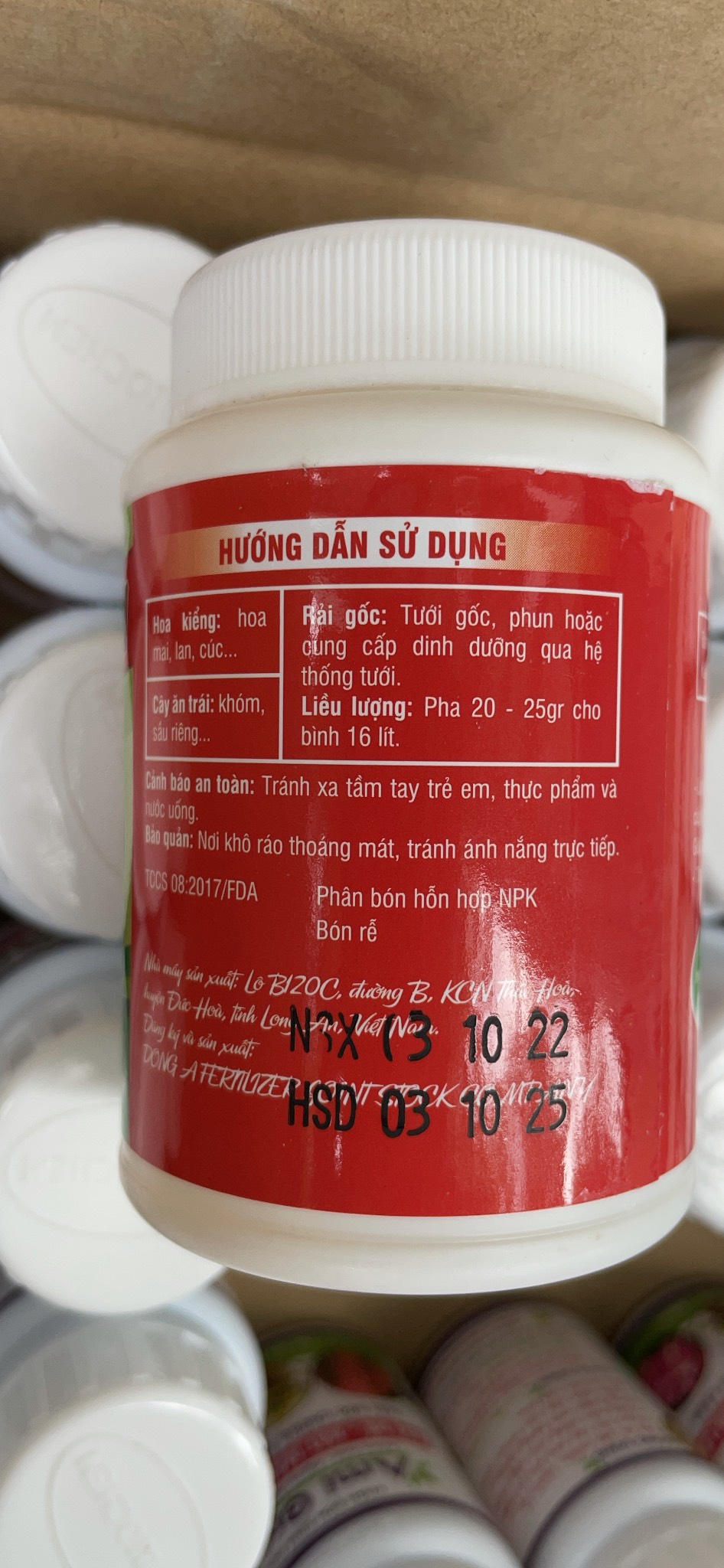 Siêu lân 10-60-10 tạo mầm hoa cực mạnh FDA lọ 100gr