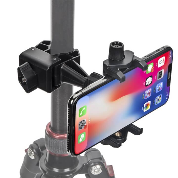 KẸP ĐIỆN THOẠI LÊN THÂN TRIPOD LIVESTREAM NHIỀU MÁY YUNTENG - HÀNG NHẬP KHẨU