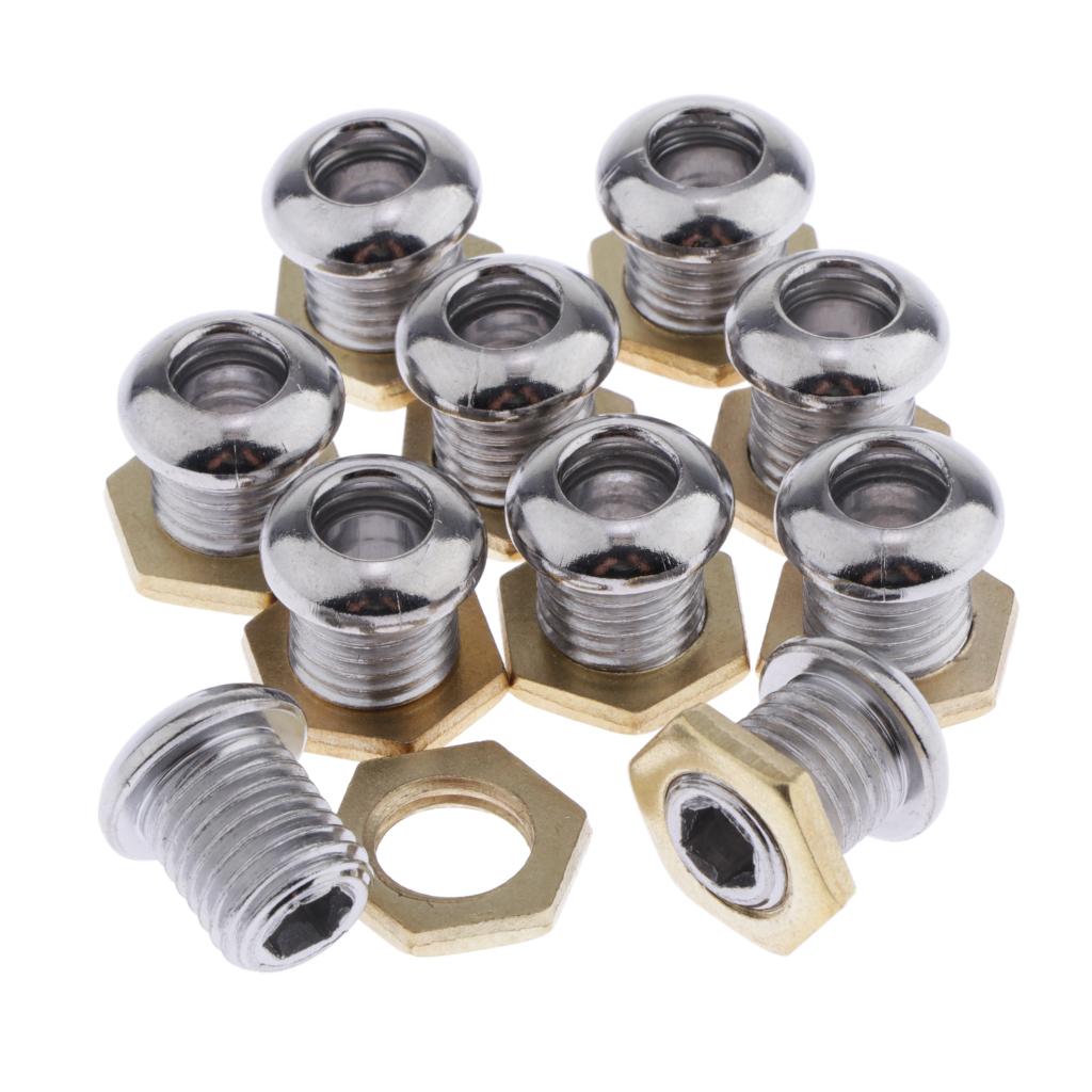 30pcs/pack Drum Throw Off Drum Air Vent w/ Gasket Bass Tom Snare Parts 1/2"