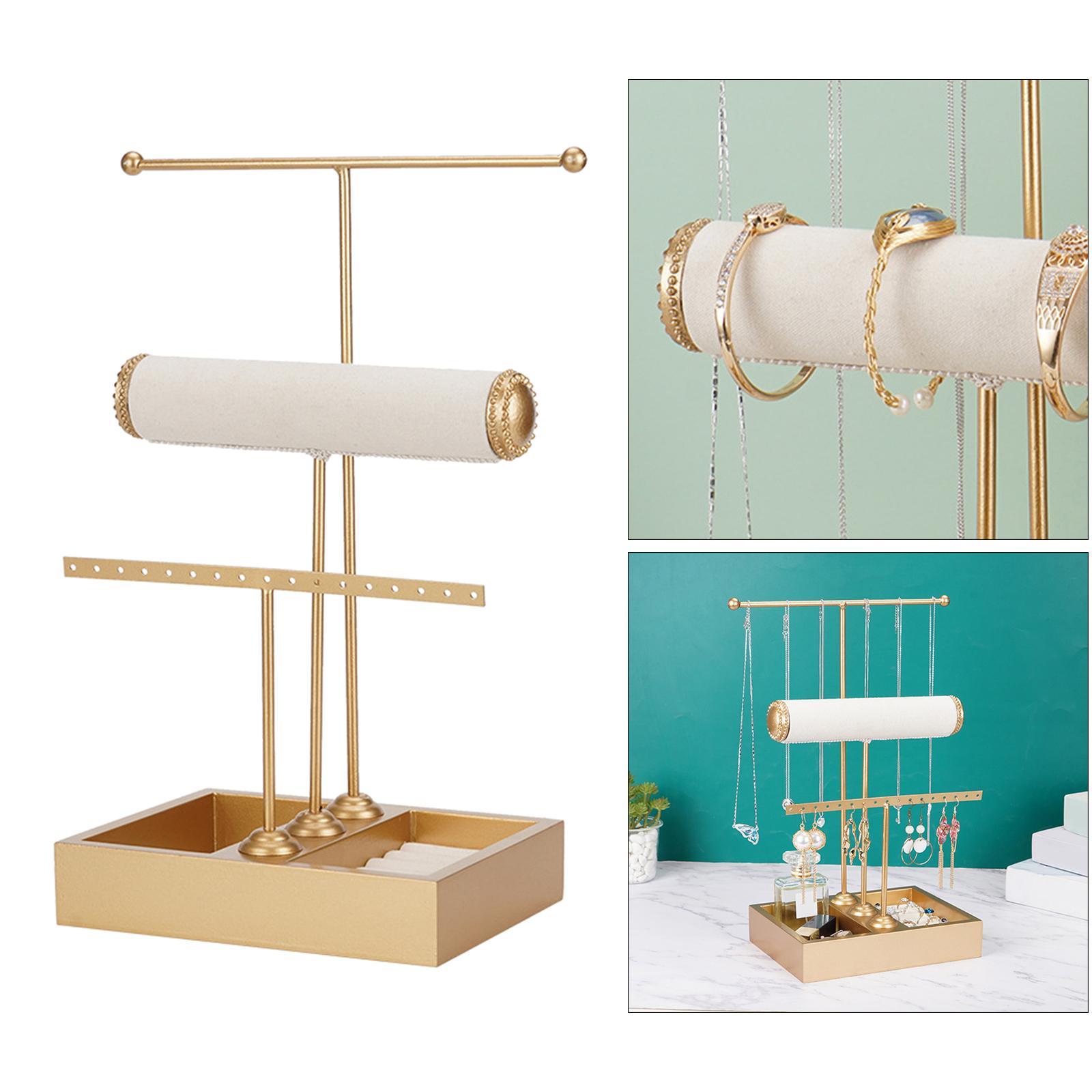 Jewelry Display Rack Watch Tabletop Hanging Modern Bracelet Holder Organizer