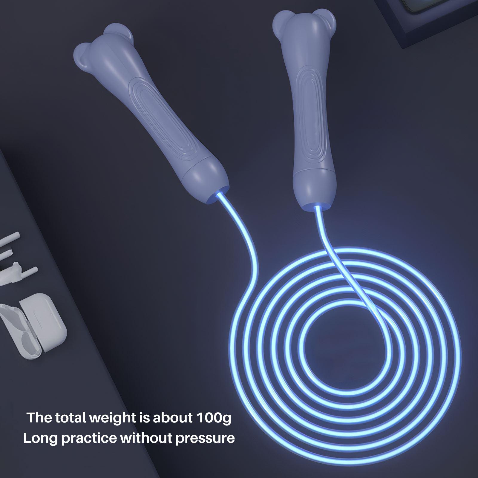 Dạ Quang Bỏ Qua Dây 2.8M Dây Bỏ Qua Ropeless PVC Dây Nhảy Nhảy Roper Cho Trẻ Em Người Lớn Di Động Tập Thể Hình 2021