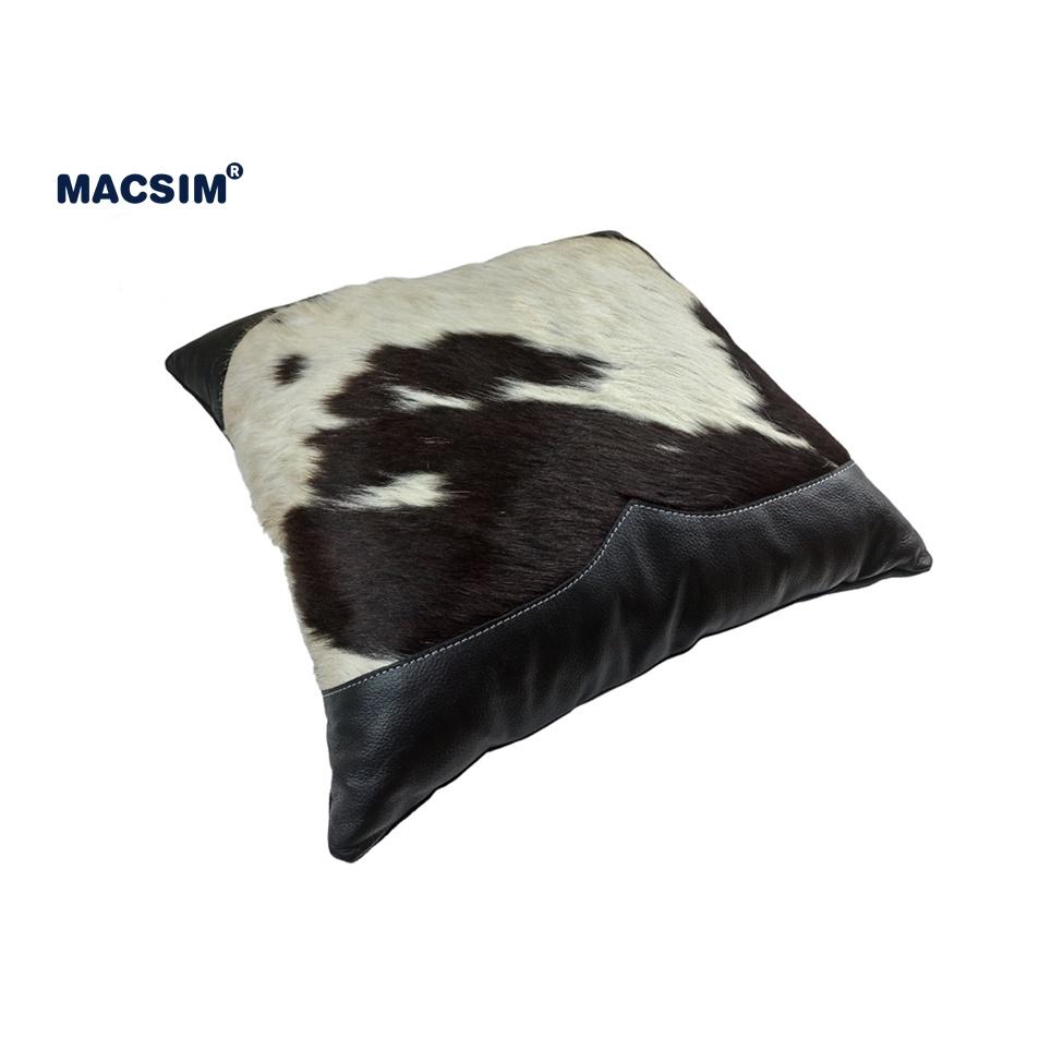 Gối tựa lưng, tựa đầu đa năng, gối sofa cao cấp Macsim kích thước 40cm x 40cm màu trắng đen