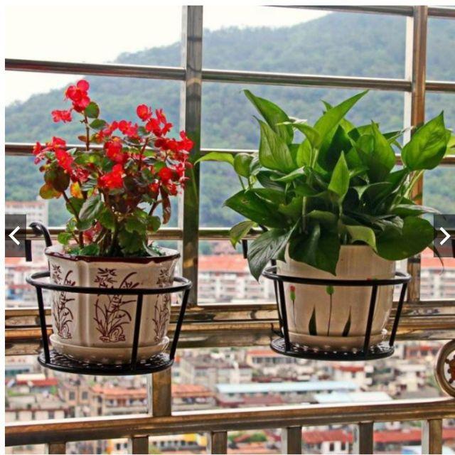 Combo 3 Giỏ Móc treo chậu hoa ban công sơn tĩnh điện bền đẹp