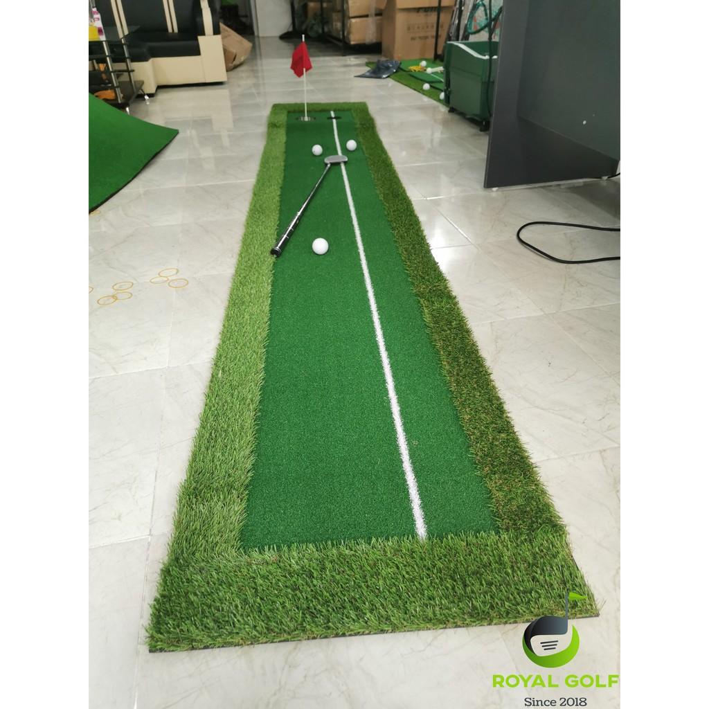 Thảm Putting Green Cỏ 2 Màu Độ Bền Cao