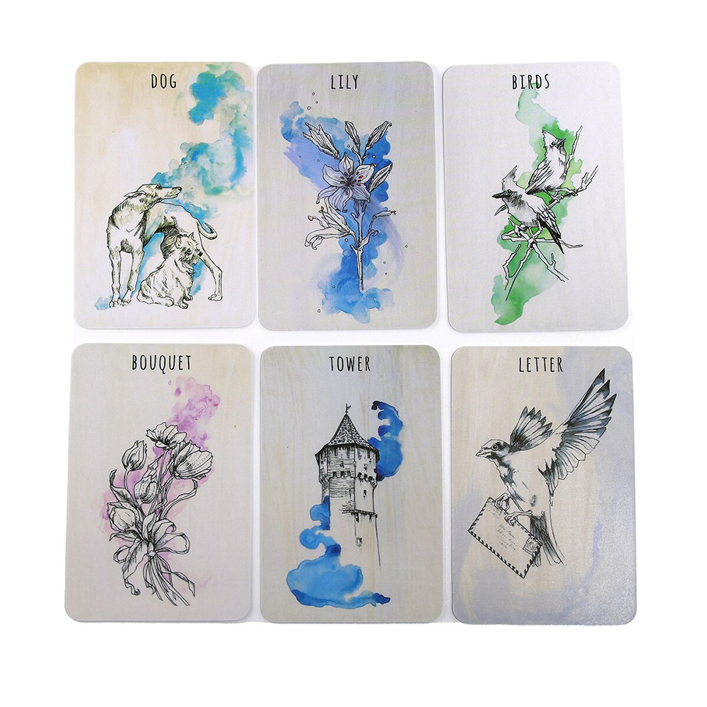 Bộ Bài Scrying Ink Lenormand 36 Lá