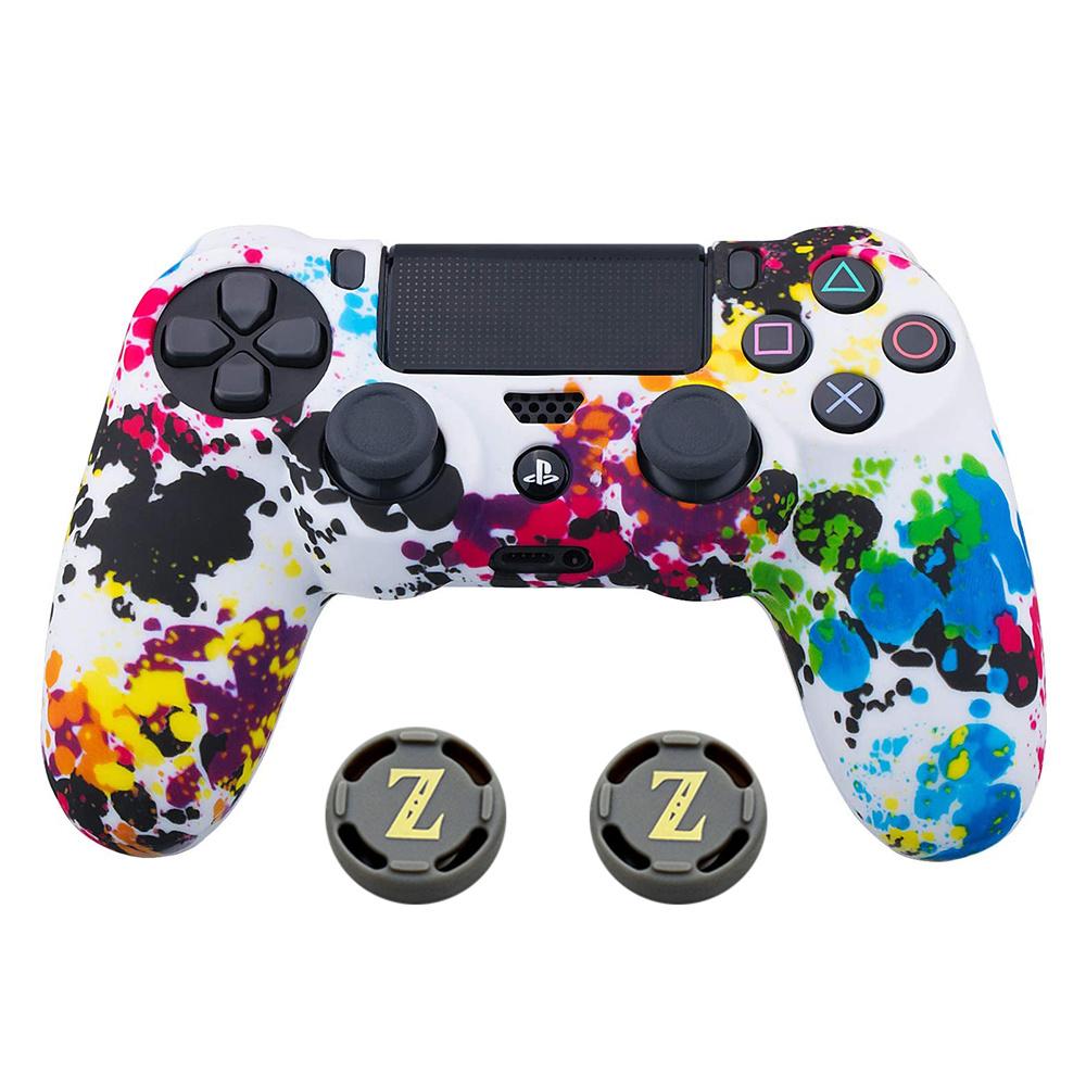 Cần điều khiển bằng silicon cao su mềm bảo vệ Tay cầm chơi game Vỏ bọc bằng da Thumb Stick Grip Cap cho Phụ kiện bộ điều khiển PS4 / Pro/Slim Màu sắc: Khác