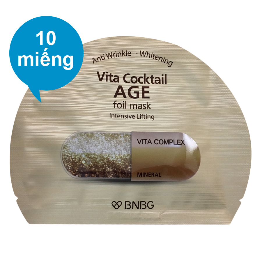 Combo 10 Miếng Mặt Nạ Banobagi Vita Cocktail Age Foil (30ml / Miếng)