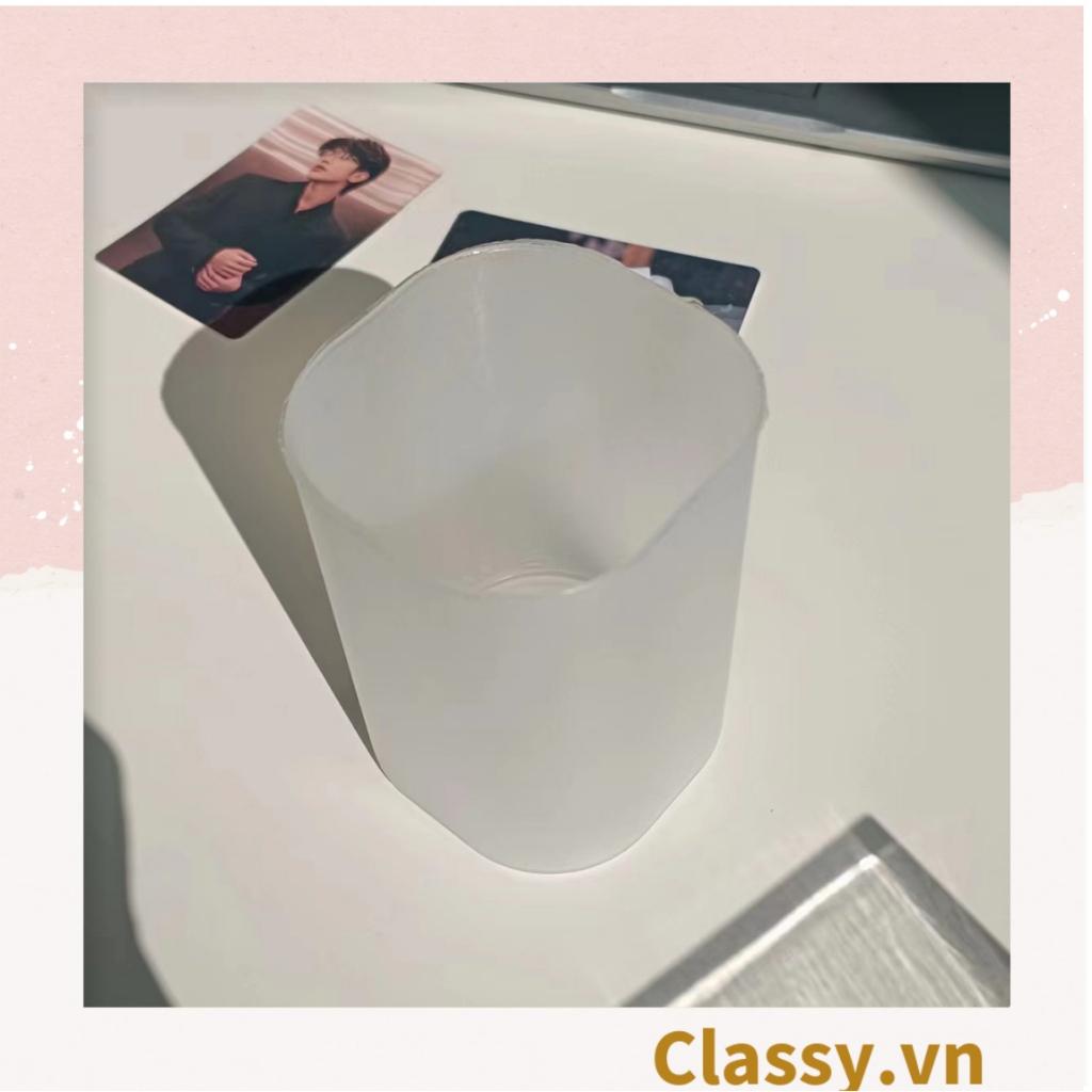 Hộp đựng bút Classy để bàn, đựng đồ trang điểm, phụ kiện trơn cổ điển PK1528