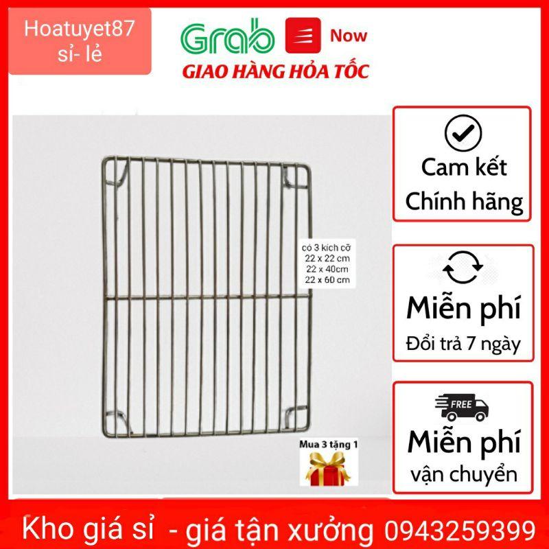 VỈ NƯỚNG VUÔNG INOX 304 CÓ CHÂN