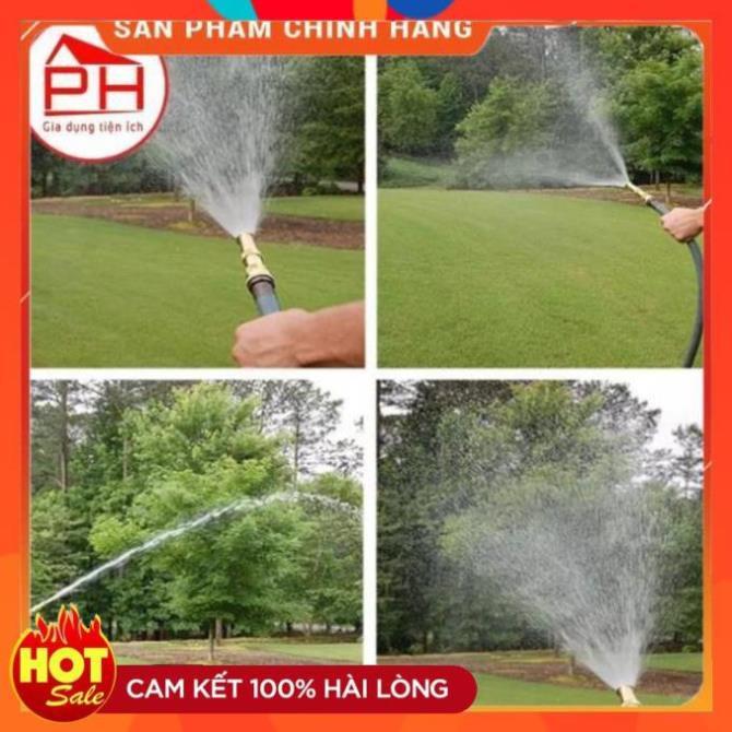 Đầu vòi xịt tăng áp bằng đồng, Vòi rửa xe hơi, rửa sân, tưới cây, làm vườn, Vòi xịt điều chỉnh được áp lực nước 206587