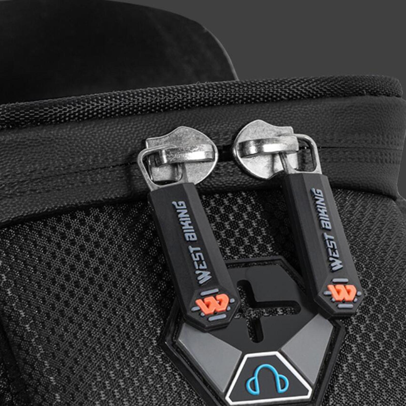 Bicycle Front Frame Bag Top Tube Crossbar Pouch Touch Screen Black