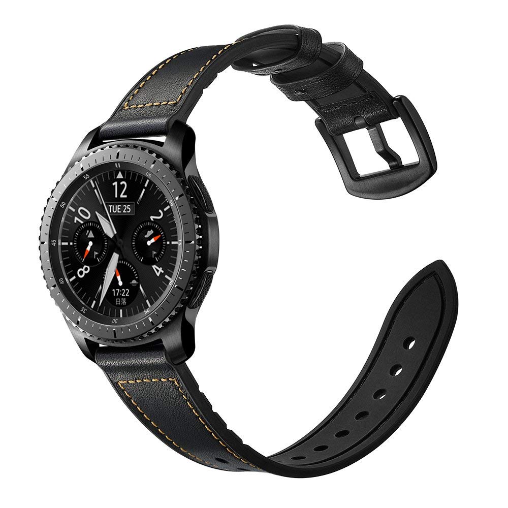 Dây da Hybrid cho Galaxy Watch 46, Gear S3, Huawei GT Size 22mm