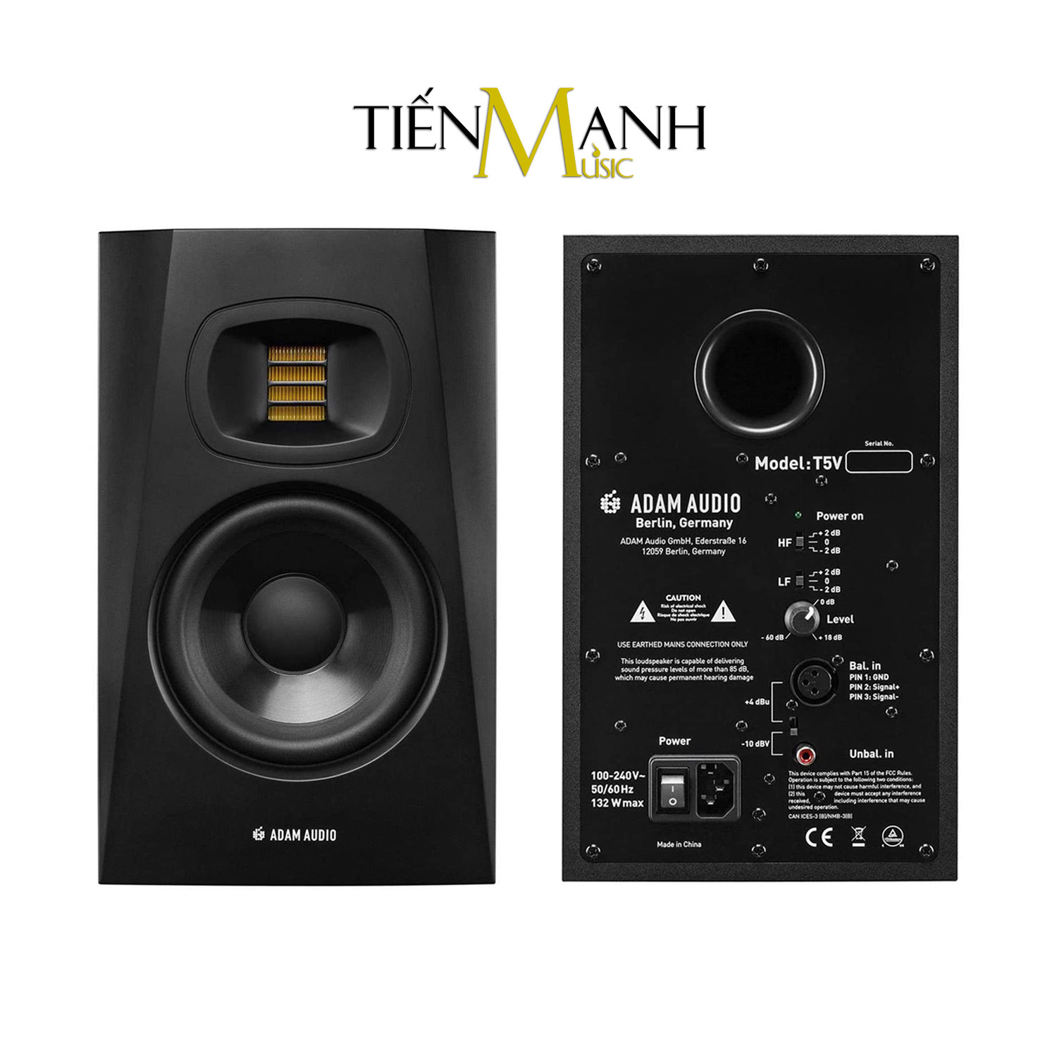 [Một Cái] Loa Kiểm Âm Adam Audio T5V - Active Powered Phòng thu Studio Monitors Speaker Hàng Chính Hãng - Kèm Móng Gẩy DreamMaker