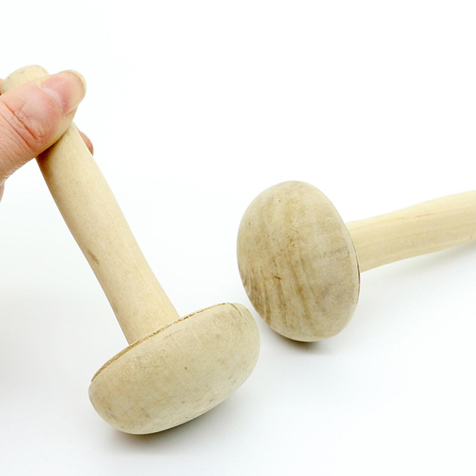 Wooden Mushroom Roller Printing Handcrafted DIY Stamp Making Painting Crafts