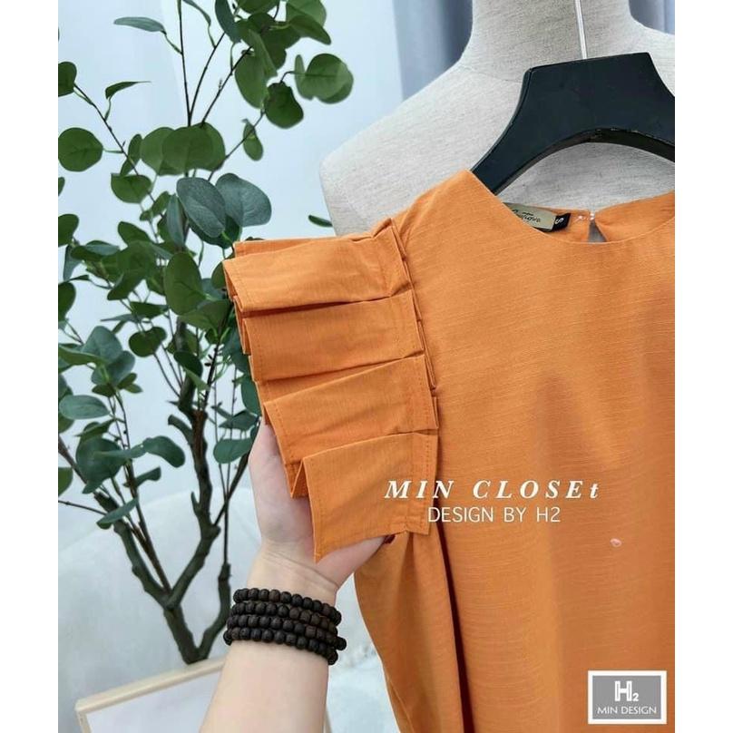 ĐẦM BABYDOLL SUÔNG DÁNG DÀI TAY LỠ KIỂU XẾP LY CỔ TRÒN CHO CÁC NÀNG IU, CÁC MẸ BẦU BÍ BẬN OKELA LUN