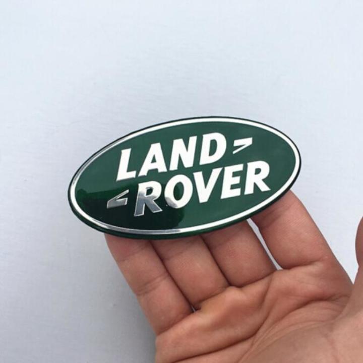 Logo biểu tượng sau xe Land Rover Kích thước 90×48mm, Nhựa ABS + Hợp kim nhôm