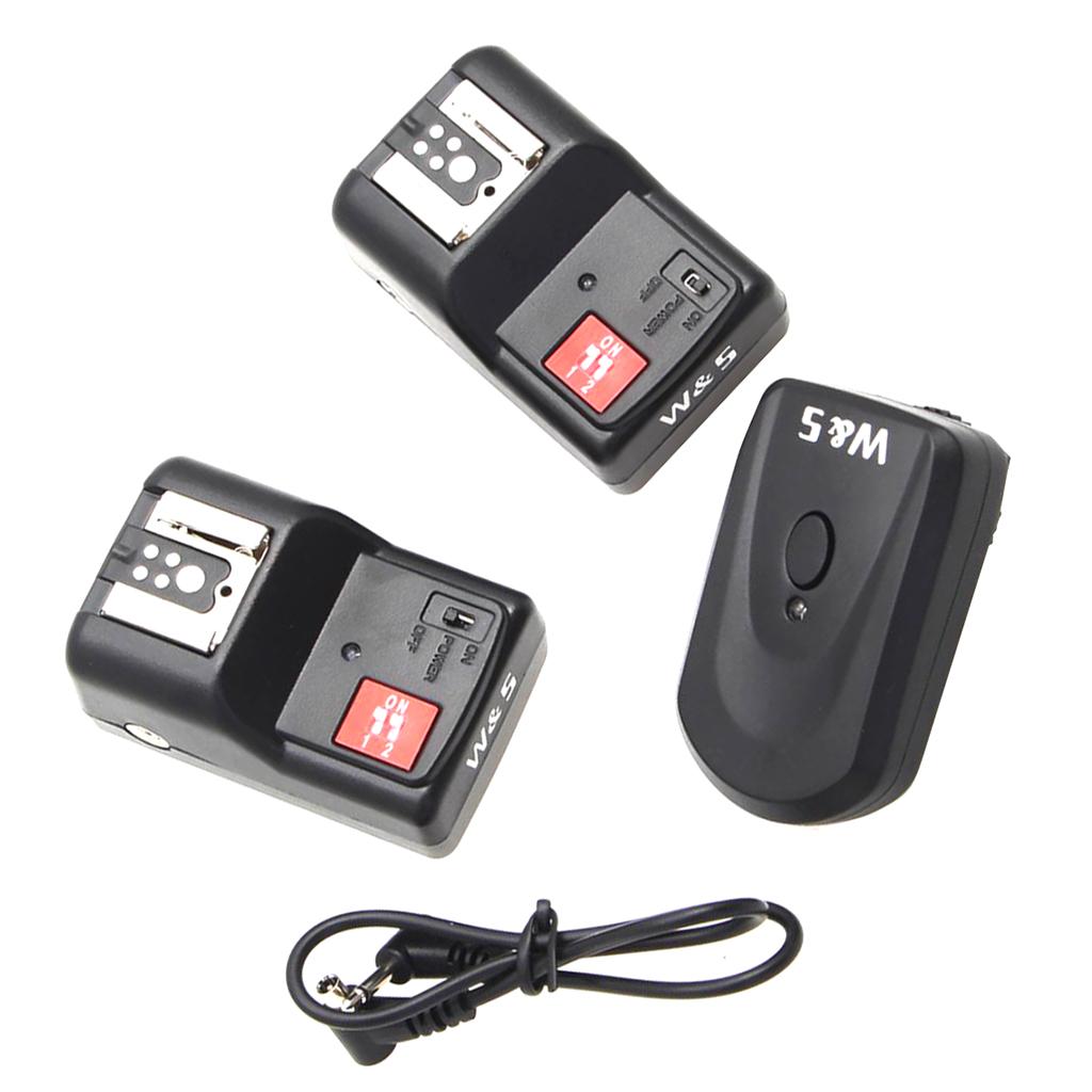 PT-04GY Wireless 4 -Channels Flash Trigger Receiver With 2 Receiver For DSLR Camera