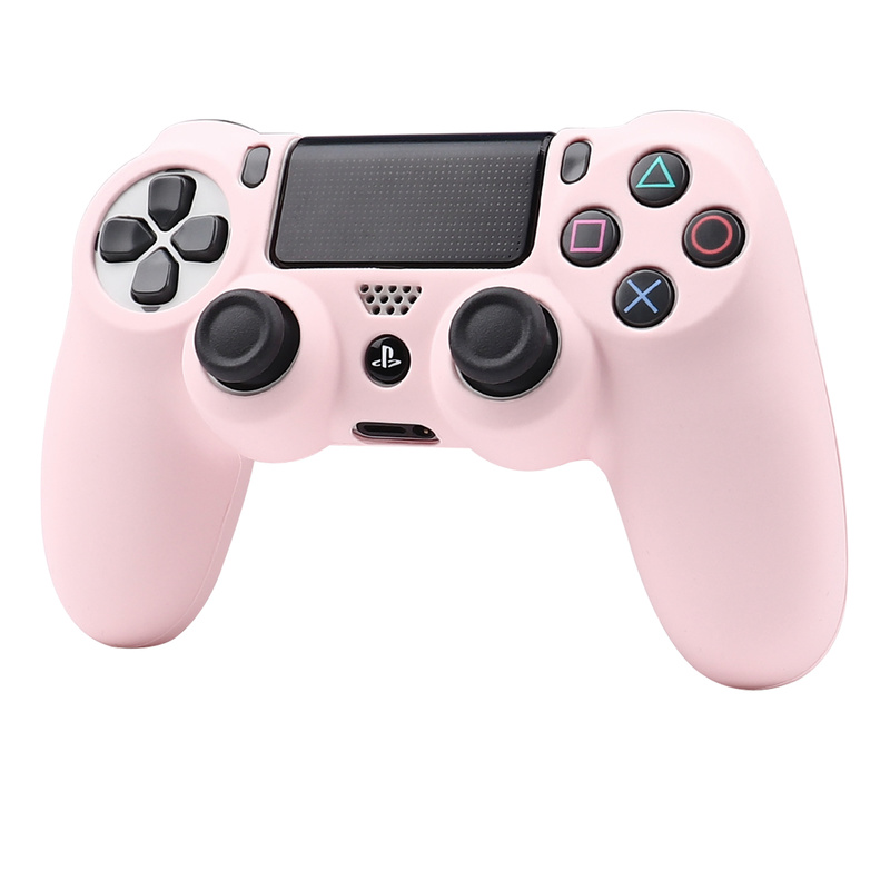 Vỏ bảo vệ silicon mềm màu hồng cho PS4/PS5/Xbox One S/Xbox Series S X/Switch Pro/Xbox360 Bộ điều khiển da GamePad Case Case