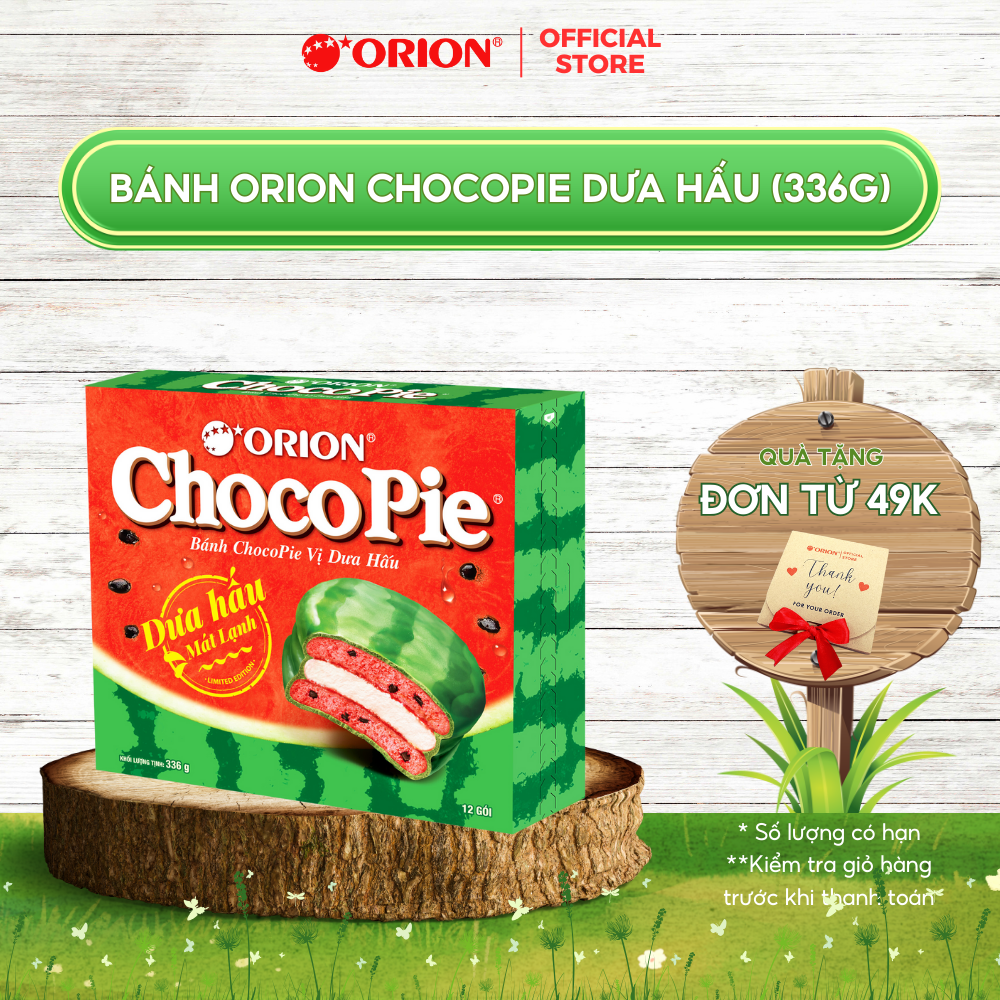 Bánh Orion ChocoPie Dưa Hấu ORION 372g
