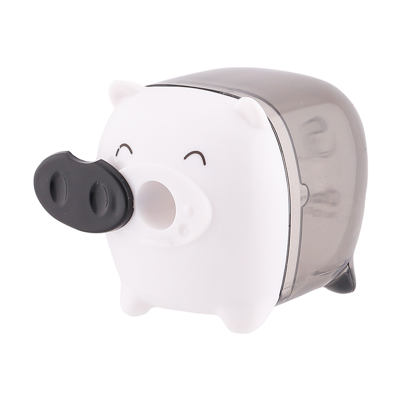 Combo 3 Máy gọt bút chì- mini Deli 557 Piggy 1-hole sharpener w/canister φ7mm Giao màu ngẫu nhiên