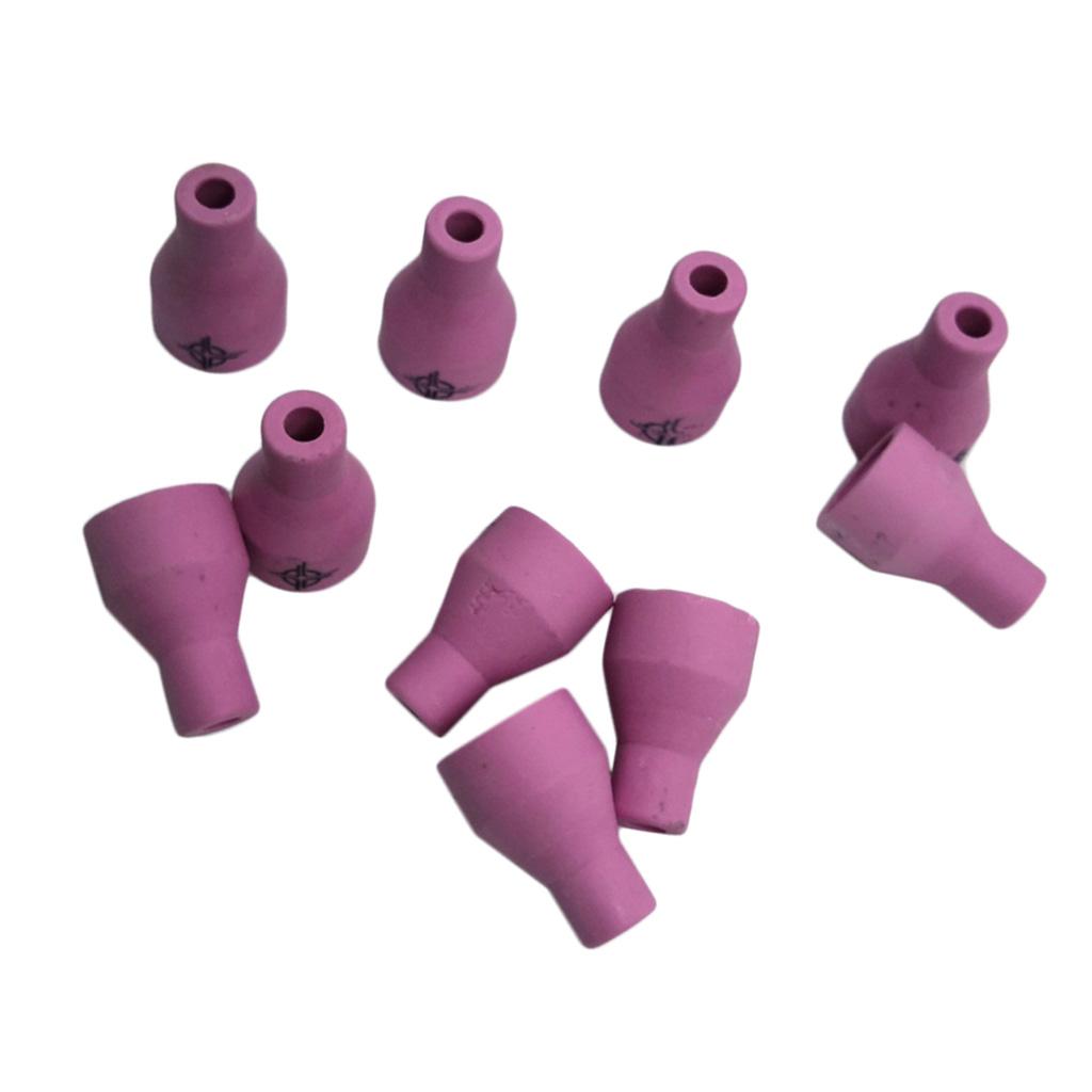 TIG Welding Torch Consumables Collet Body Ceramic Nozzle Pink