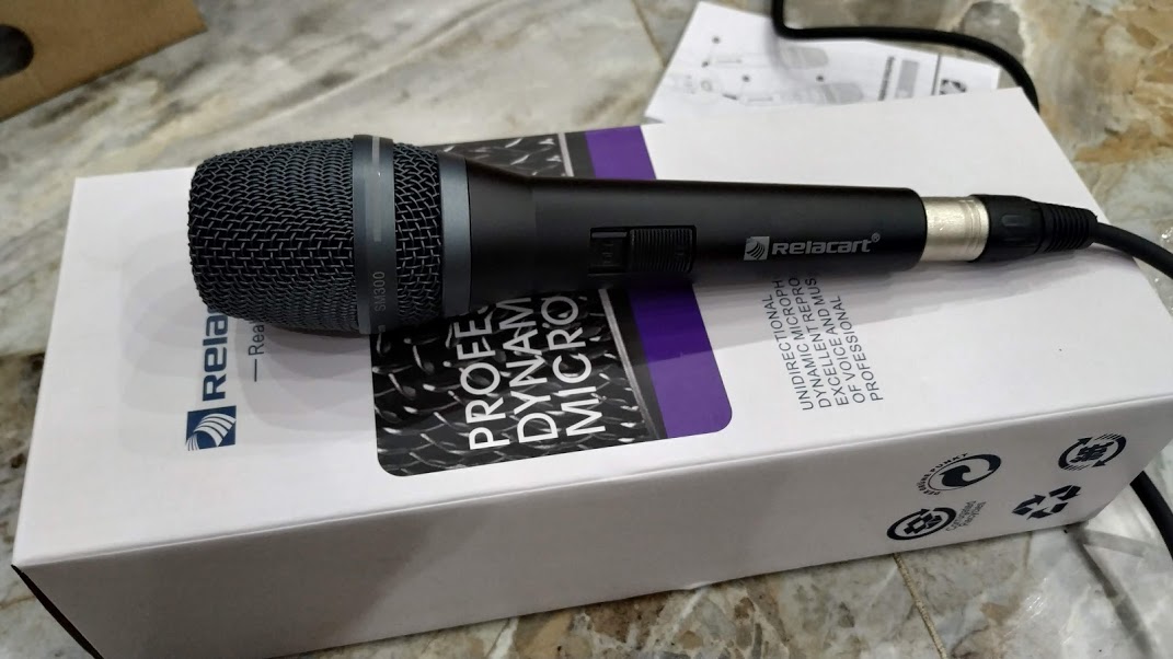 Micro Karaoke Relacart SM300P /Relacart SM300 có dây cao cấp