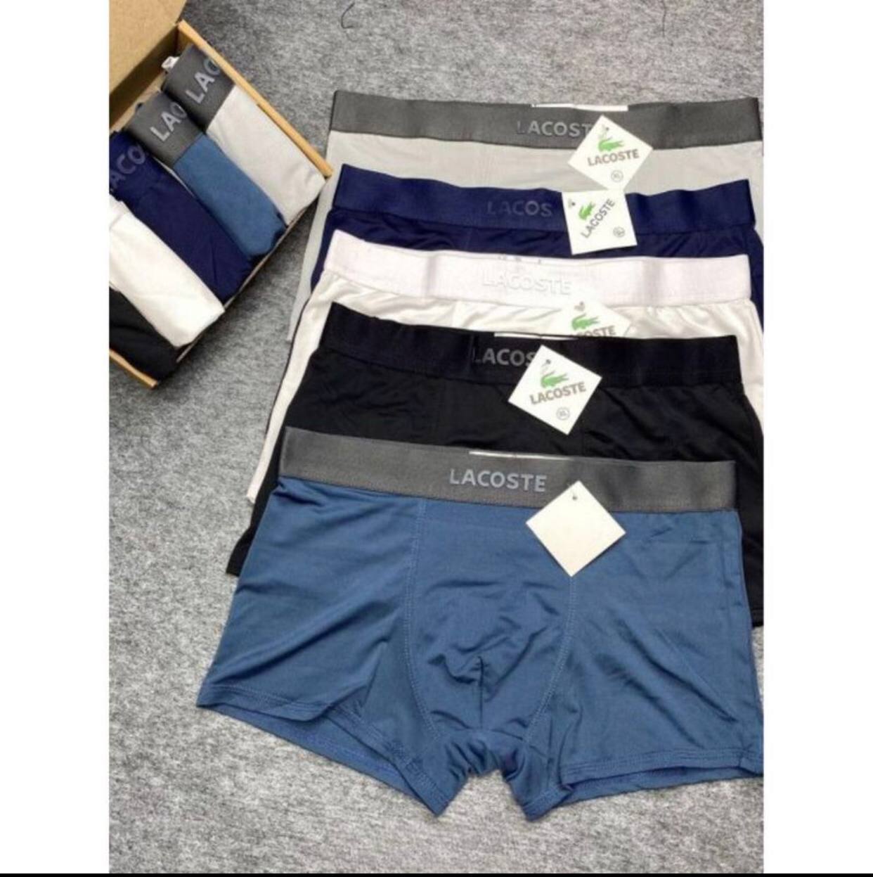 Quần Lót Nam (Combo 5 quần) NeSa Shop, Quần sịp đùi nam thun lạnh, co dãn 4 chiều, thoáng khí kháng khuẩn tốt