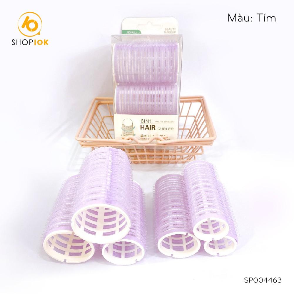 Lô uốn tóc xoăn tự dính tự nhiên không dùng nhiệt set 6 lô SHOP10K - SP004463