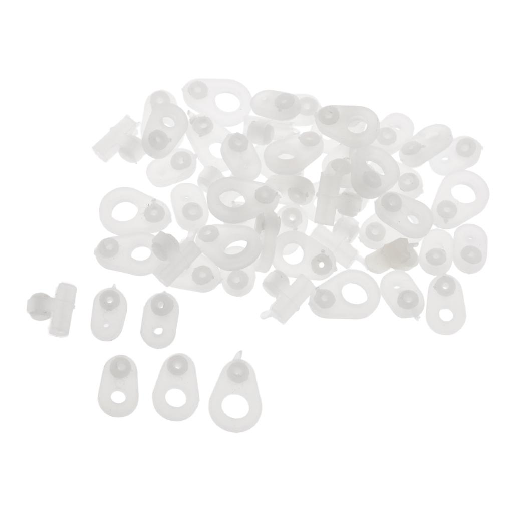 30pcs Fishing Rod Guide Ring DIY Rod Repair Kit Rod Building Silicone Ring