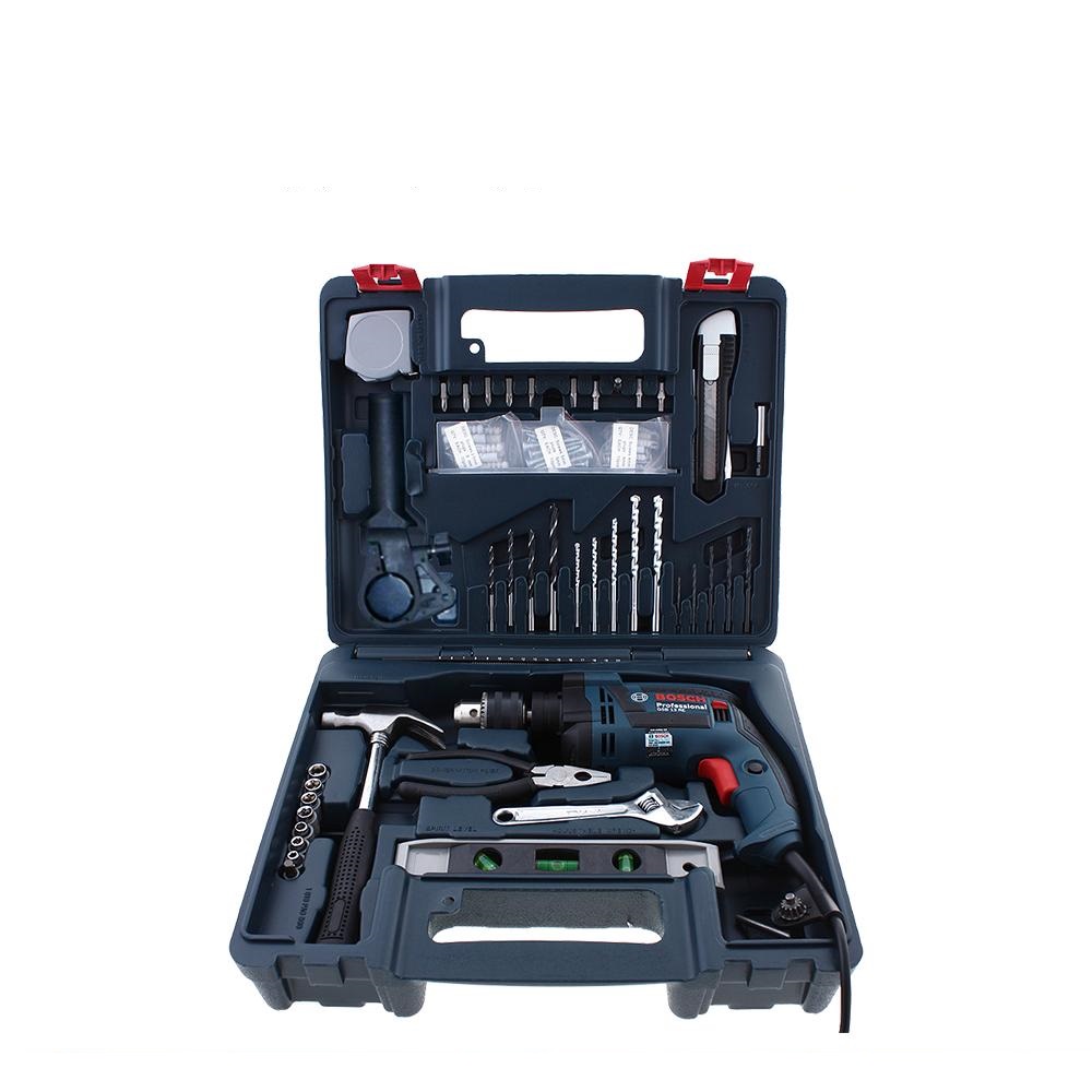 Bộ máy khoan động lực Bosch GSB 13 RE 650W SET 100 chi tiết