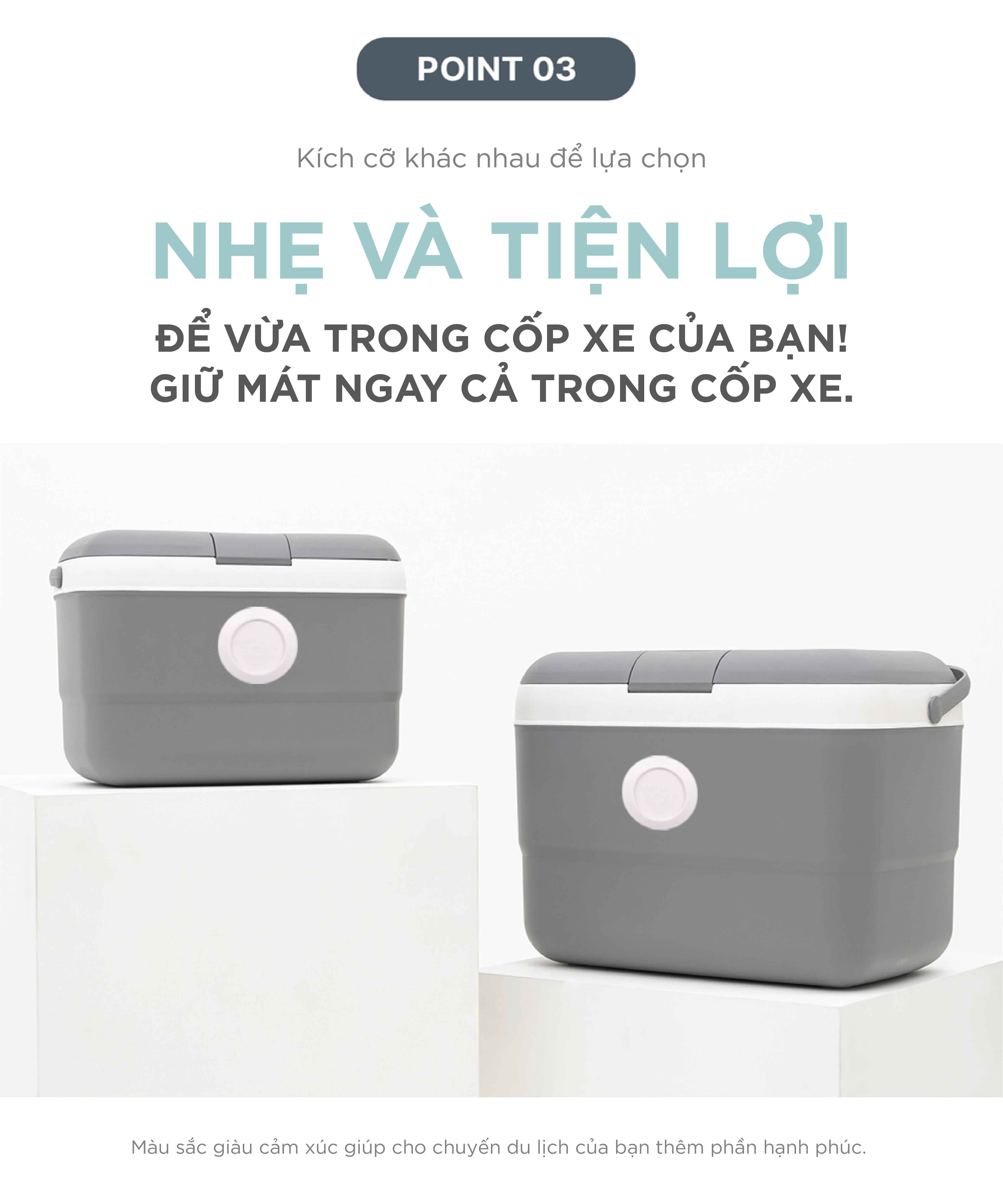 COMBO 2 thùng đá LIVINGON loại 9L & 21L