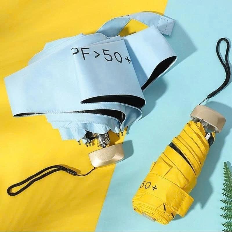 Bảo vệ UV Ô Dù Gấp Gọn Mini Bỏ Túi Ô Dù Che Mưa Đi Nắng UPF 50 Chống Tia Cực Tím Kích Thước Nhỏ Gọn