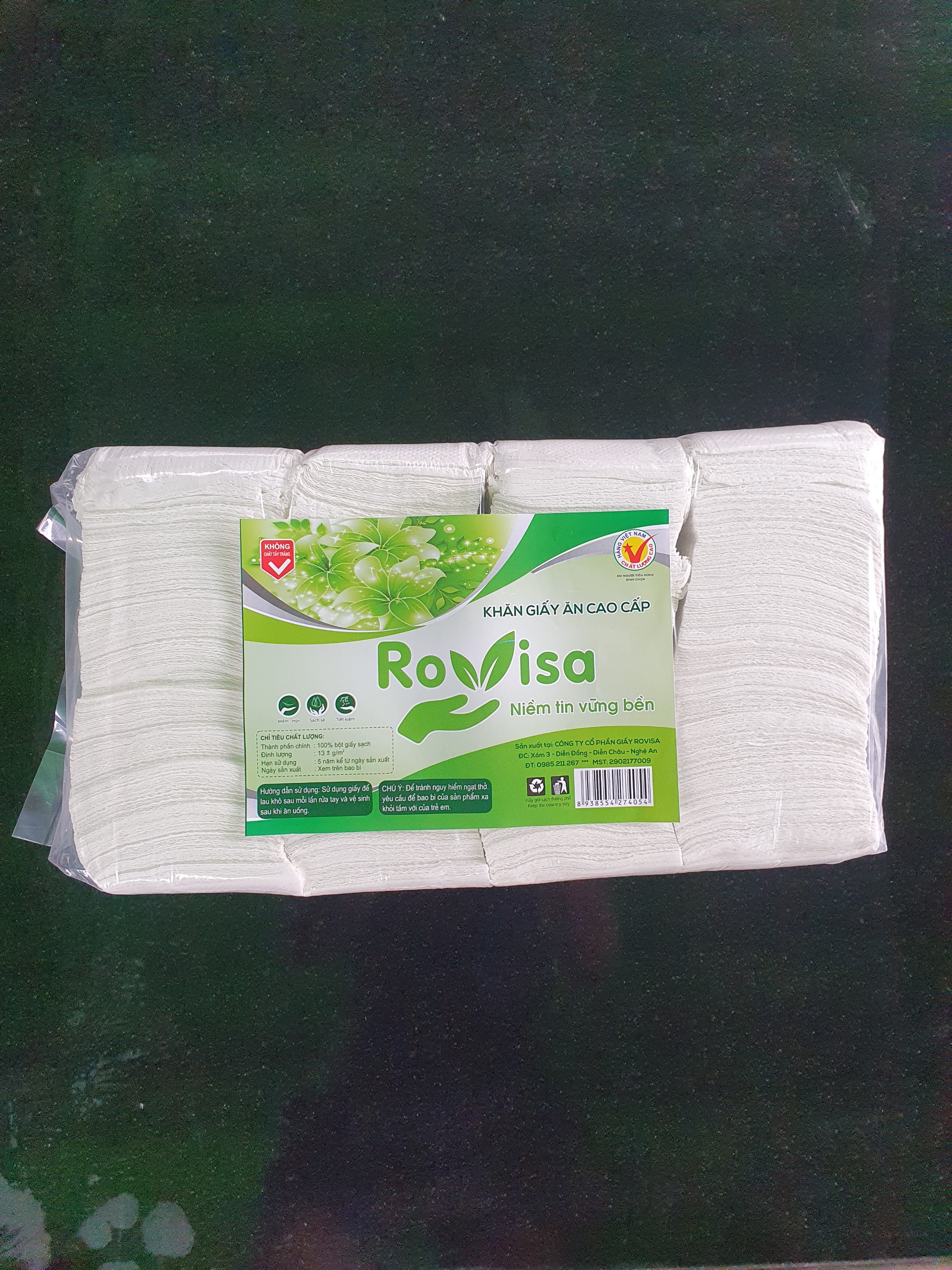 1 Bịch 500Gr khăn giấy ăn đa năng dành cho nhà hàng, quán ăn, khách sạn, căng tin, văn phòng, trường học, bệnh viện