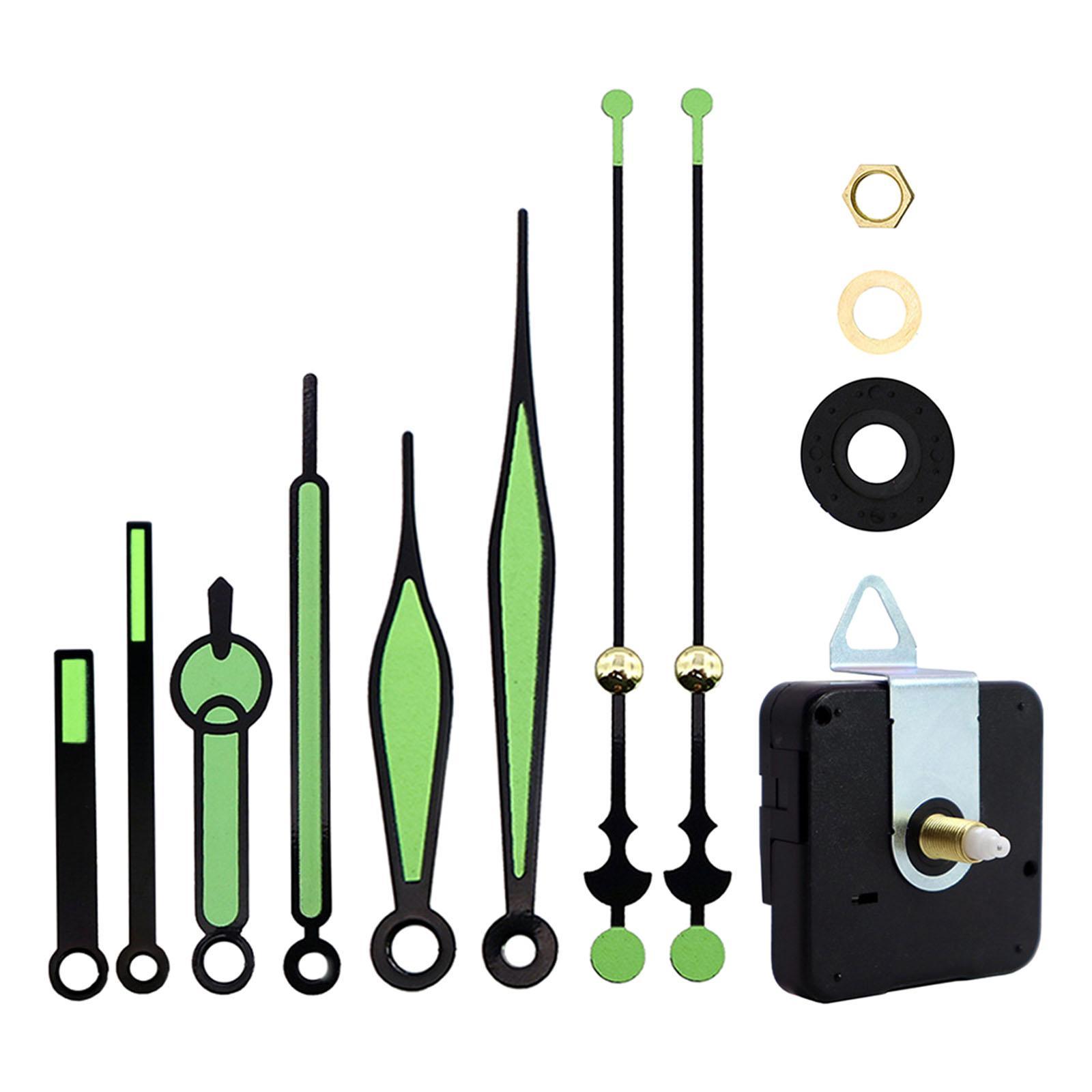 4X Black Wall Clock 3268 Movement Mechanism Hands Wall Repair Tool Parts