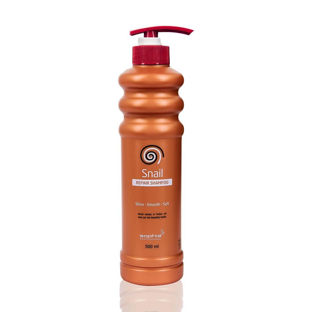 Dầu gội ngăn rụng tóc , kích mọc tóc nhanh siêu phục hồi , siêu thơm snail Sophia Professional 500ml