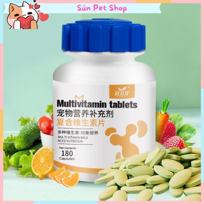 Viên nén chăm sóc sức khỏe đặc biệt cho chó mèo - Bổ sung canxi, vi lượng, men tiêu hóa, dưỡng lông