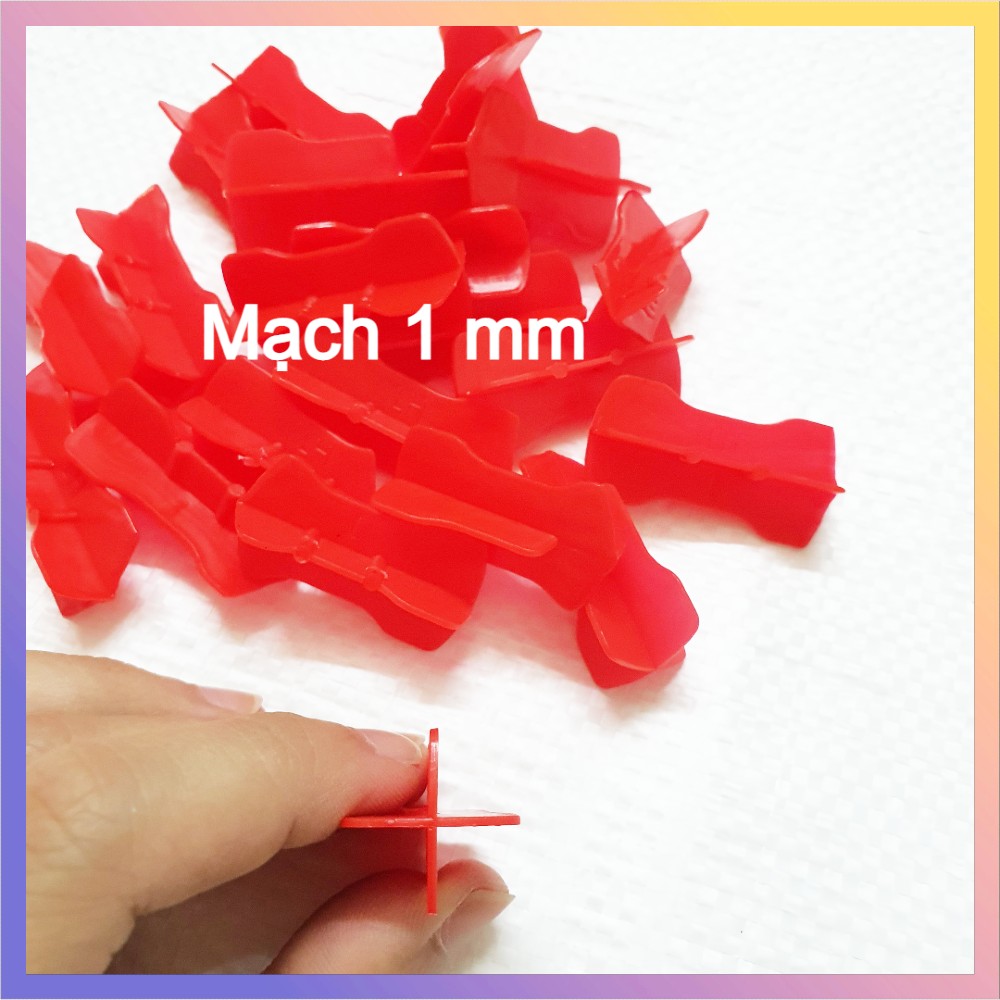 Ke Chữ Thập Tái Sử Dụng Nhựa PP - Ke Góc Ba - Góc Tư - Mạch Gạch 1mm - 1.5mm - Sản Phẩm To Dễ Dàng Cầm Nắm